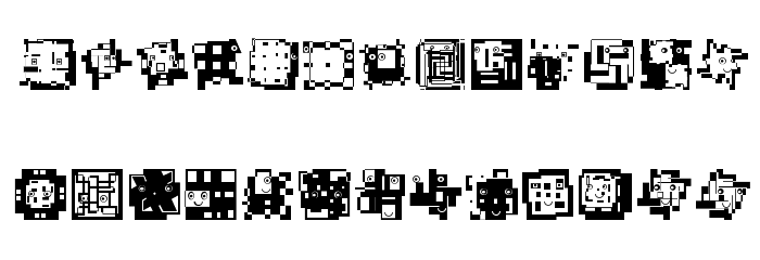 BauhausOSix Font LOWERCASE