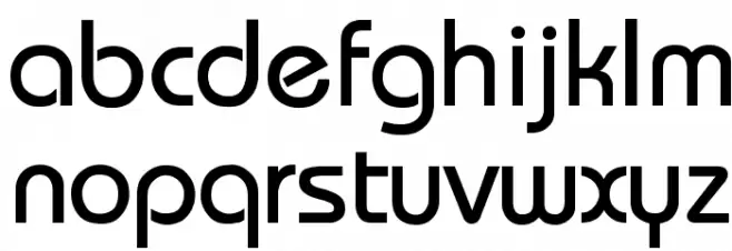 Bauhaus Schriftart Kleinbuchstaben