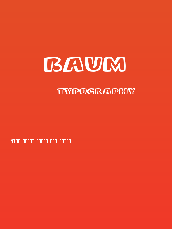 Baum Poster