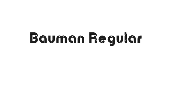 Bauman Regular Logo