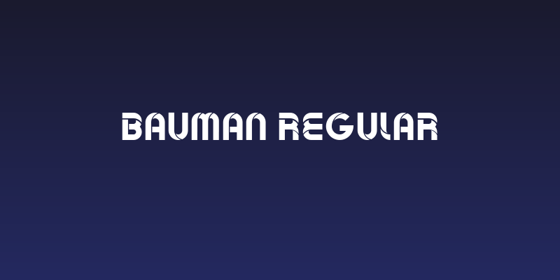 Bauman Regular Social Header