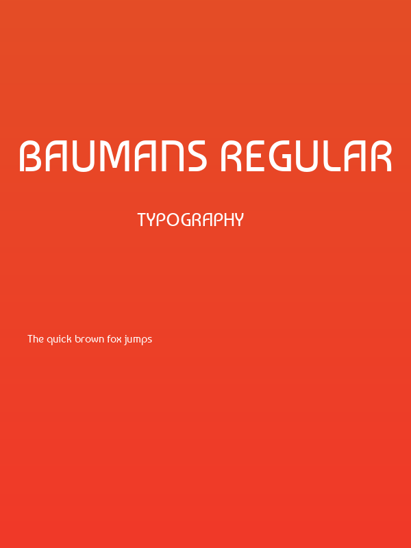 Baumans Regular Poster