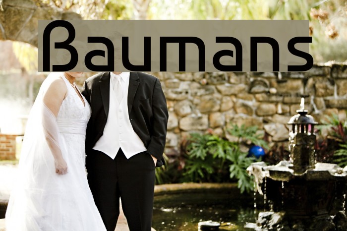 Baumans Font examples