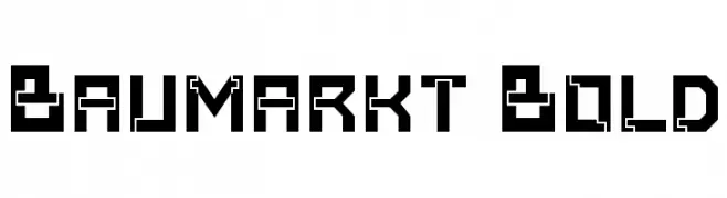 Baumarkt Bold  font caratteri gratis
