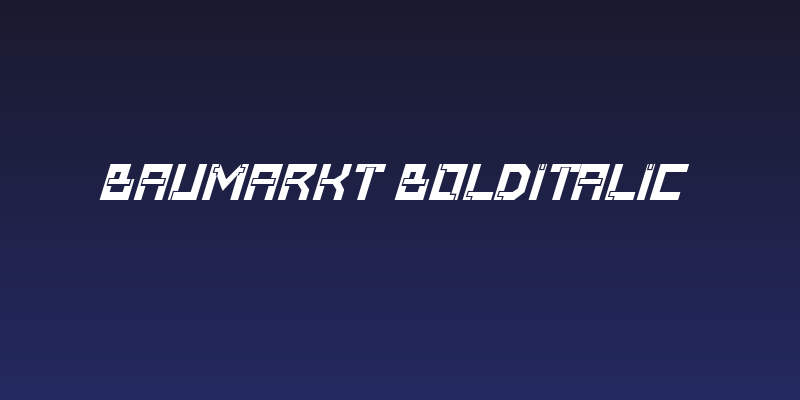 Baumarkt BoldItalic Social Header