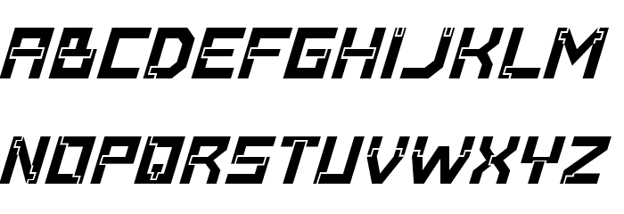Baumarkt BoldItalic Font LOWERCASE