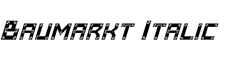 Baumarkt Italic  font caratteri gratis