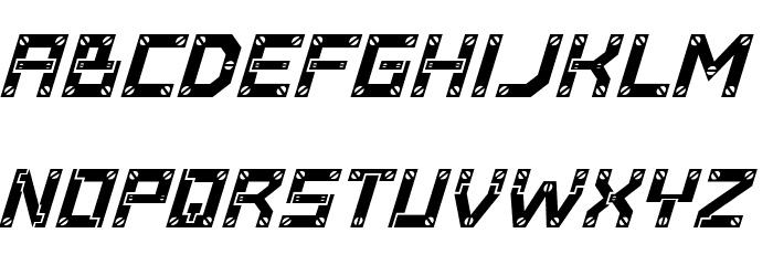 Baumarkt Italic Font LOWERCASE