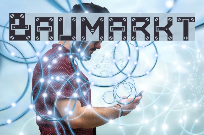 Baumarkt Font examples