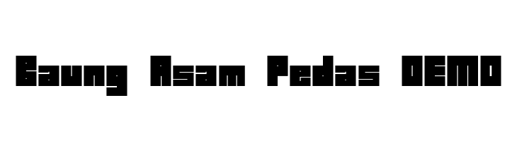 Baung Asam Pedas DEMO  Free Fonts Download