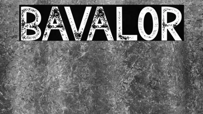 Bavalor Font examples