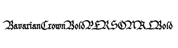 Bavarian Crown Bold PERSONAL Bold  Frei Schriftart Herunterladen