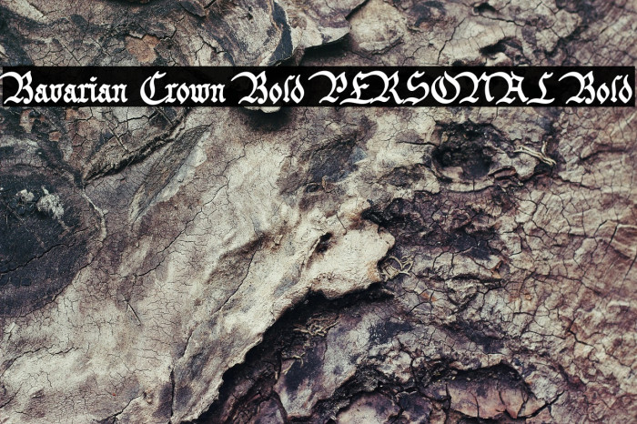 Bavarian Crown Bold PERSONAL Bold Example 1