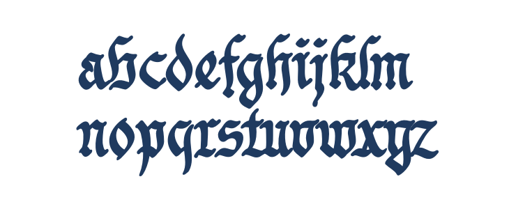 Bavarian Crown Bold PERSONAL Bold Lowercase