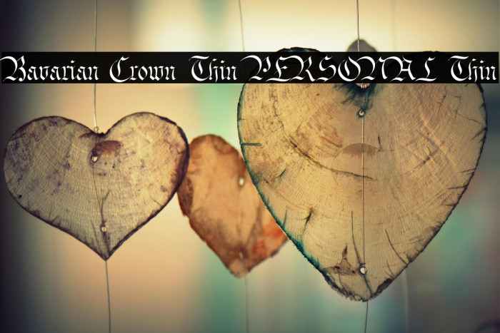 Bavarian Crown Thin PERSONAL Thin Example 1