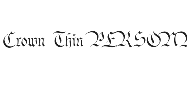 Bavarian Crown Thin PERSONAL Thin Logo