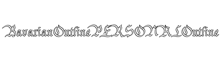 Bavarian Outline PERSONAL Outline  Descarca Fonturi Gratis