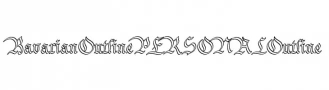 Bavarian Outline PERSONAL Outline  Fuentes Gratis Descargar