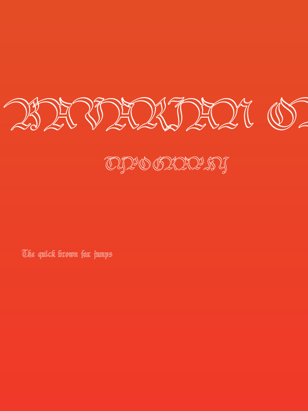 Bavarian Outline PERSONAL Outline Poster