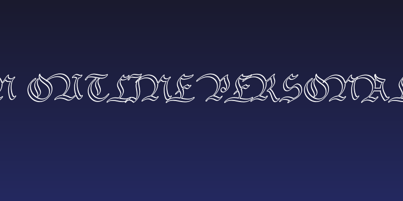 Bavarian Outline PERSONAL Outline Social Header