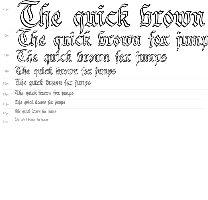 Bavarian Outline PERSONAL Outline Waterfall