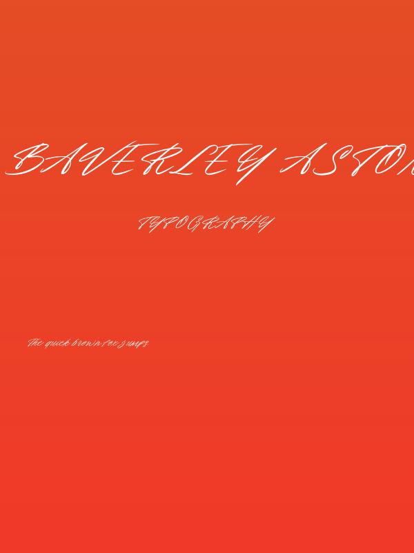 Baverley Astone DEMO Poster