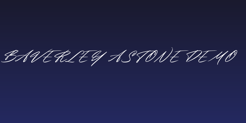 Baverley Astone DEMO Social Header
