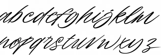 Baverley Astone DEMO Schriftart Kleinbuchstaben