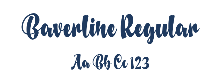 Baverline Regular Font Preview