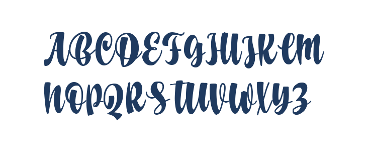 Baverline Regular Uppercase