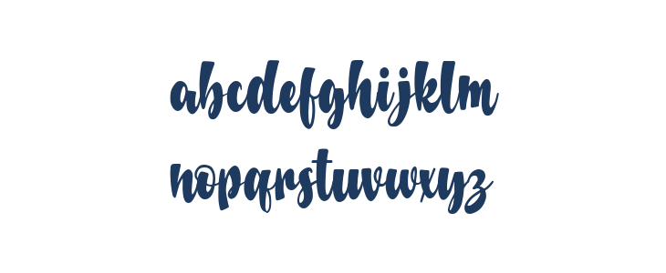 Baverline Regular Lowercase