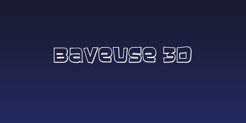 Baveuse 3D Social Header