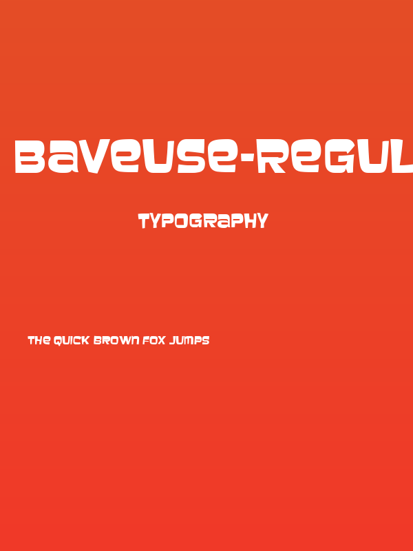 Baveuse-Regular Poster