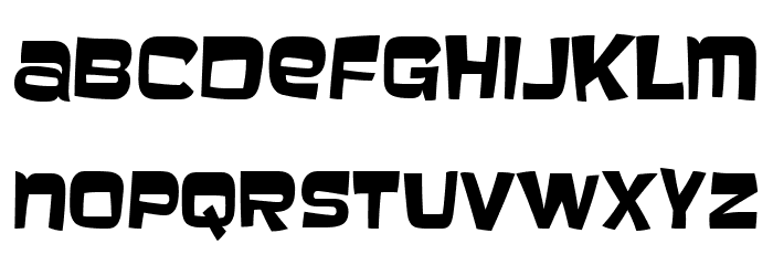 Baveuse-Regular Font LOWERCASE