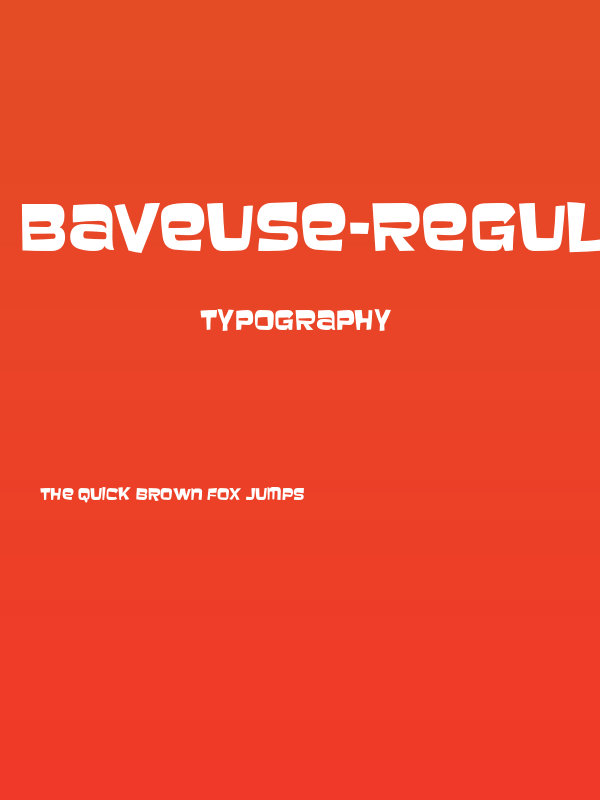 Baveuse-Regular Poster