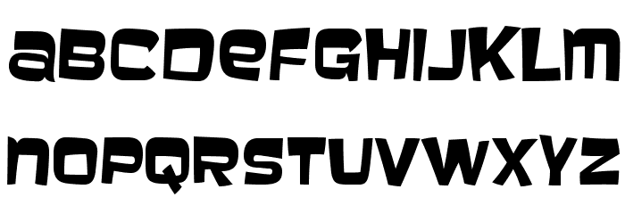 Baveuse-Regular Font LOWERCASE