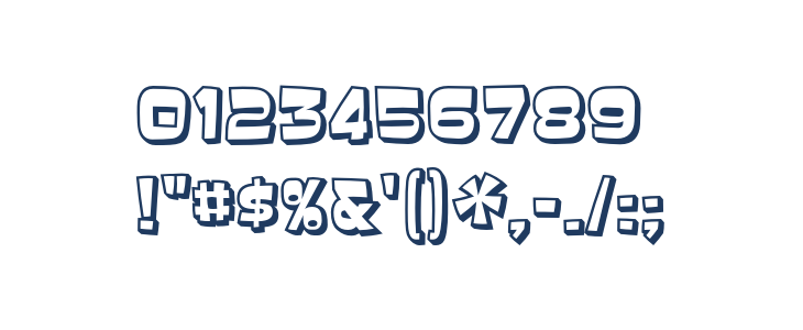 Baveuse3D-Regular Other Characters