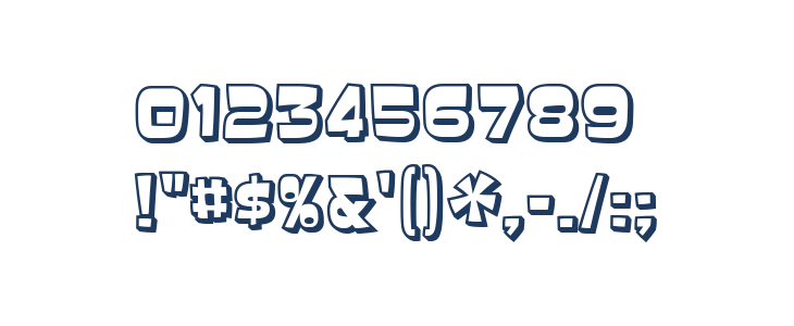 Baveuse3D-Regular Other Characters