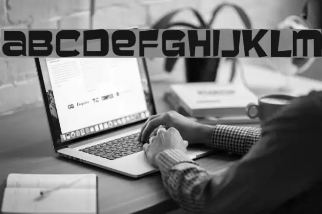 Baveuse Font examples