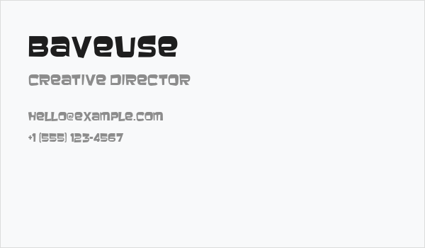 Baveuse Business Card