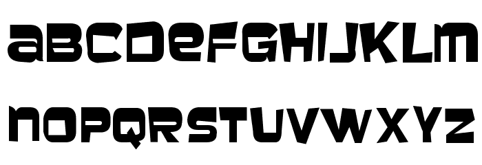 Baveuse Font LOWERCASE