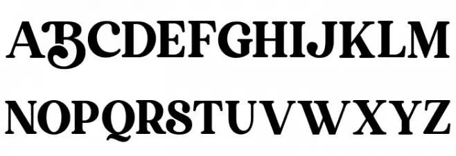 Bavistage Font UPPERCASE