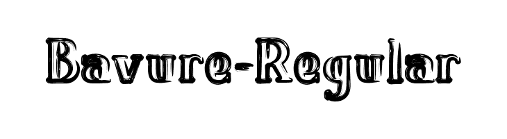 Bavure-Regular  Frei Schriftart Herunterladen