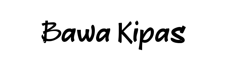 Bawa Kipas  Frei Schriftart Herunterladen