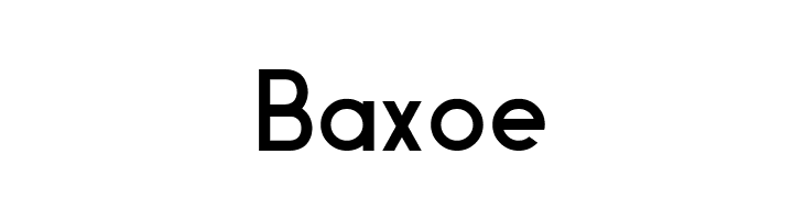 Baxoe  免费字体下载