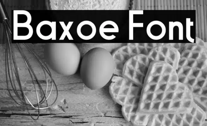 Baxoe Font examples