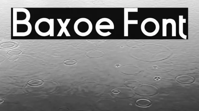 Baxoe Font examples