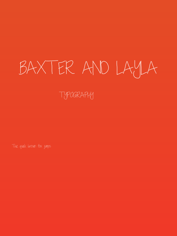 Baxter and Layla Poster