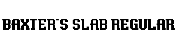 Baxter's Slab Regular Font