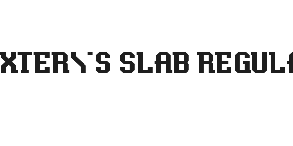 Baxter's Slab Regular Logo